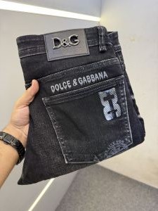 D&G PREMIUM BLACK DENIM JEANS REGULAR FIT LENGHT 39
