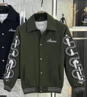 _AMIRI_GREEN_100%_IMPORTED_SHUBMANN_GILL_EDITION_VERY_PREMIUM_DESIGNER_VERSITY_JACKET_391