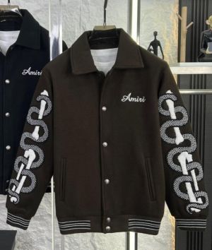 _AMIRI_BROWN_100%_IMPORTED_SHUBMANN_GILL_EDITION_VERY_PREMIUM_DESIGNER_VERSITY_JACKET_392