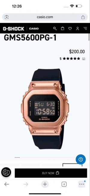 G SHOCK GM 5600 BLACK COPPER