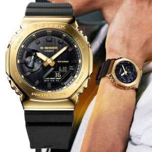 G SHOCK GA 2100 gold black