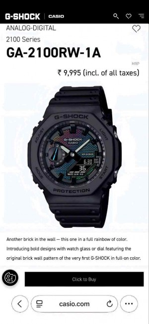 G SHOCK GA 2100 DJ