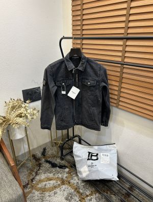 Balmai_n Turkey Imported Very Premium Highly Detailed Denim Black Jacket (DN560)