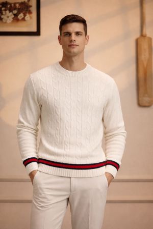 Gucc_i Signature Sweatshirt White