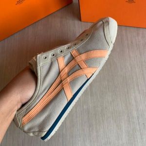 Onitsuk Tiger Slip on Peach Grey Mens Fix