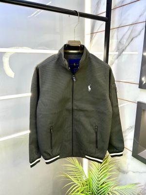 Ralph_Lauren Imported Grey Super Premium Zipper Jacket F3318-GY