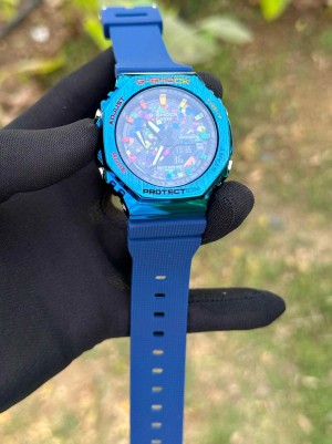 G SHOCK GM 2100 BLUE rainbow