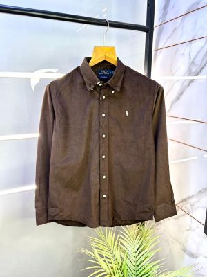 Ralph_Lauren Polo Brown Premium Couadary Shirt F2951-BR