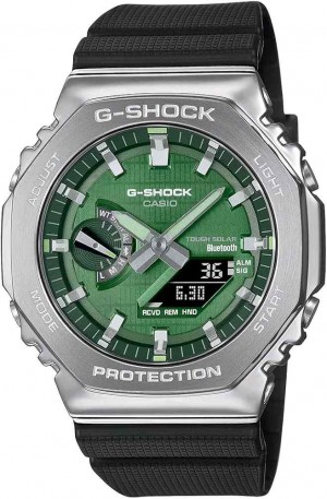 G SHOCK GA 2100 SILVER GREEN
