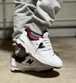 new_balance 550 Burgundy Cyan maroon classic