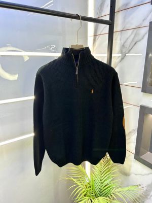 Ralph_Lauren Black Imported knitted Super Premium Pullovers F3273-BL