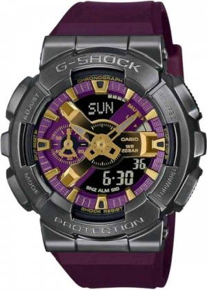 G SHOCK GA 110 METAL BLACK PURPLE