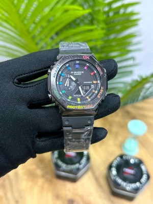 G SHOCK GA 2100 black rainbow
