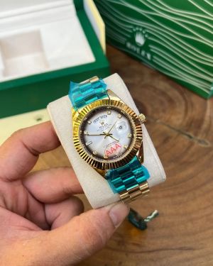 Role_x Oyster Perpetual Day Date Diamond 40 Battery Gold-Grey