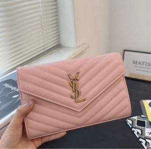 YSL SAINT LAURENT Grain De Poudre Matelasse Chevron Medium Monogram  with brand box 5908