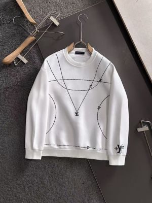 L-OUIS V-UITTON IMPORTED SWEATSHIRT STORE ARTICLE NAVY BLUE