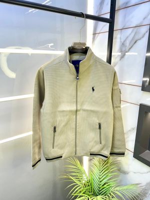 Ralph_Lauren Imported Khaki Super Premium Zipper Jacket F3318-KH