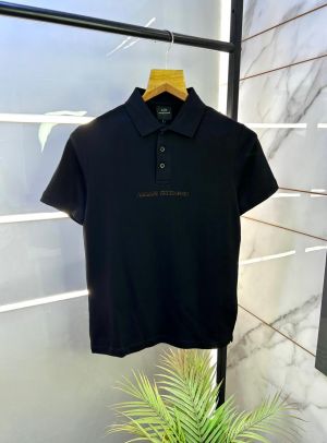 Arman_i Exchange Black Polo Premium Collar Neck T-shirt F2994-B2