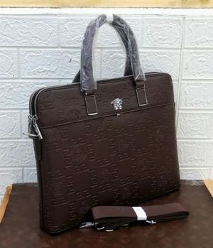 Versace_Medusa_Embossed_Premium_Quality_Laptop_Bag_(V6622-5)_(Brown)