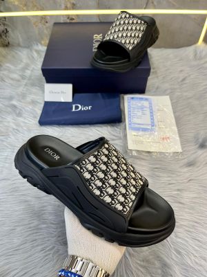 DI.OR H TOWN OBLIQUE BLACK SANDAL