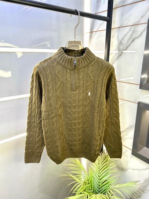 Ralph_Lauren Light Brown Imported knitted Super Premium Pullovers F3265-LBR