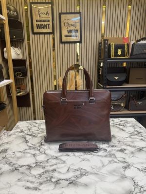 Mont blanc Polished Premium Quality Laptop Bag (Brown F8205-5))