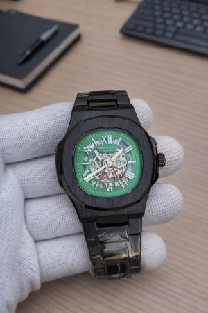 PATEK_PHILIPPE_AUTOMATIC_SKELETON_BLACK_GREEN_DIAL_265