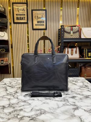 Mont Blanc Polished Premium Quality Laptop Bag With Strap (F6626-5)