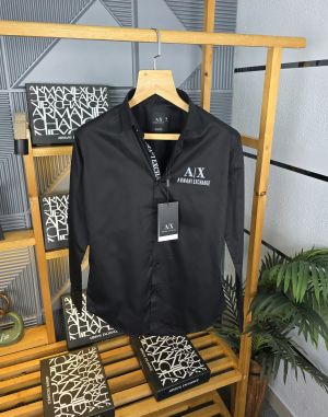 AX LOGO SHIRTS BLACK M257-B