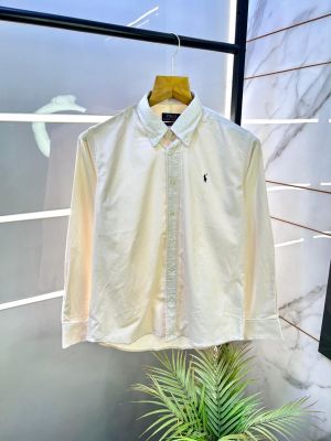 Ralph_Lauren Polo Off-white Premium Corduroy Shirt F3058-OF