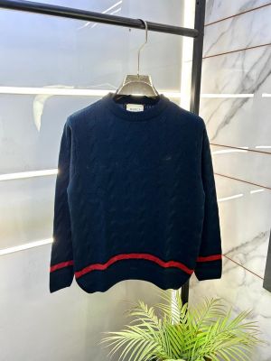 Gucc i Navy Imported knitted Super Premium Sweatshirts F3362-NY