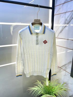 Casablanca Knitted Imported White Premium Sweatshirts F3339-WH