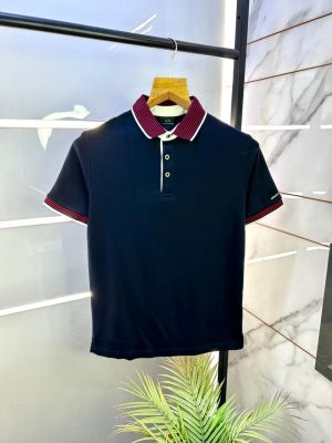 Arman_i Exchange Navy Polo Premium Collar Neck T-shirt F2994-N1