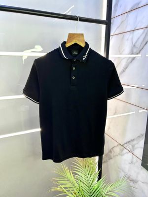 Arman_i Exchange Black Polo Premium Collar Neck T-shirt F2994-B1