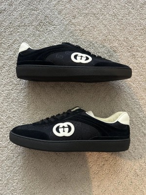 GUCCII G75 MEN S SNEAKERS SUEDE GREY