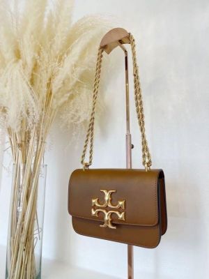 Tory_Burch Eleanor Premium Quality Shoulder Bag With OG Box & Dust Bag (Brown - 737)