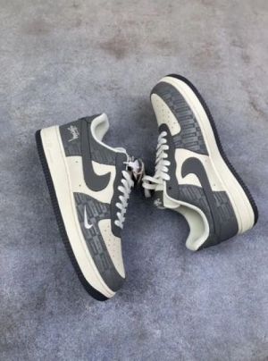  nik ee air force 1 x supreme stussy 1st leather