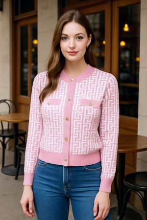 Fen d Sweat Shirt Pink S76-PK