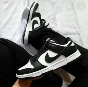 NIK SB DUNK LOW PANDA MENS GENUINE LEATHER WITH EXTRA LACE