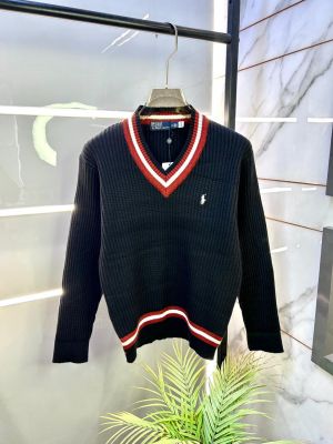 Ralph_Lauren Black Imported knitted Super Premium Pullovers F3181-B2