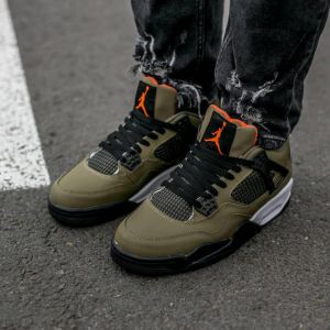 Air Jordan 4 Undefeated Olive Green sale
