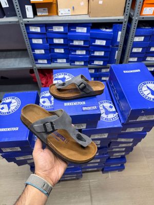 Birkenstock Gizeh grey suede 1904