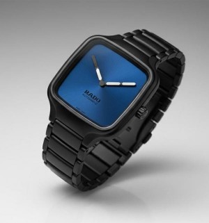 Rado black blue dail