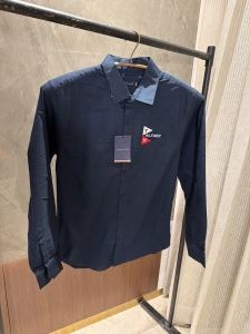 SALE TOMMY HILFIGHER NAVY BLUE BACK PRINT SHIRT