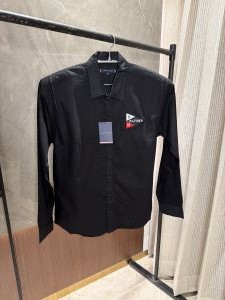 SALE TOMMY HILFIGHER BLACK BACK PRINT SHIRT