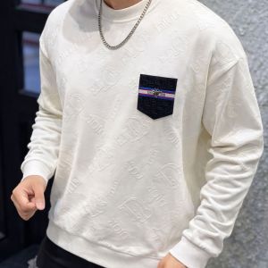 Christian Dio_r Pocket Full Monogram Sweatshirt  White