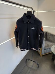 Amir i navy snake bone imported varsity jacket with brand snap button as per store