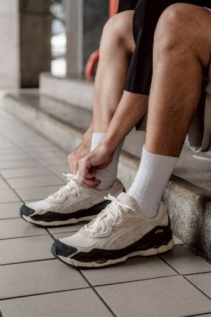 Asic s Gel nyc white charcoal grey