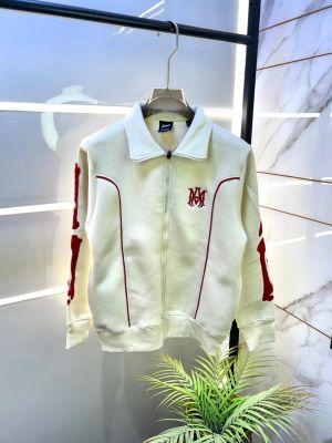 Amir i Bones Embroidery Logo Off-white Premium Varsity Jacket F3313-OF