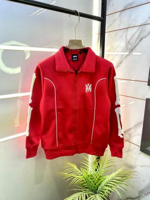 Amir i Bones Embroidery Logo Red Premium Varsity Jacket F3313-RE